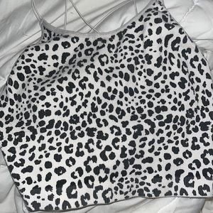 Cheetah Strappy Crop Tank